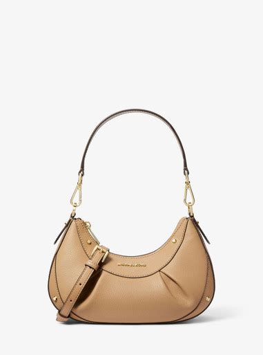 Enzo Small Pebbled Leather Shoulder Bag 